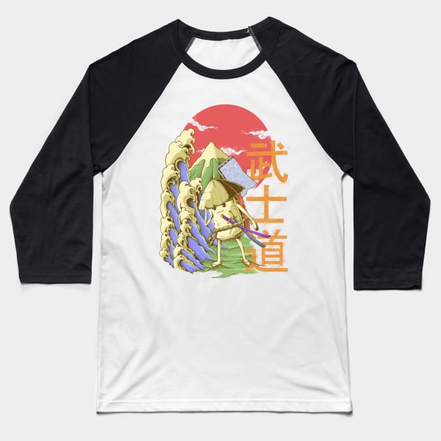 samurai-sushi Baseball T-Shirt by Amartwork